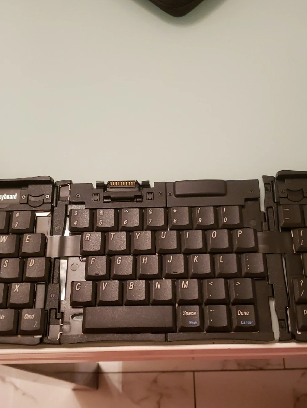 Black Foldable Bluetooth Portable Keyboard